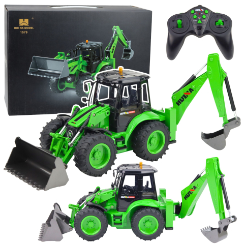 Jucarii cu telecomanda (RC) - Excavator cu telecomanda Huina 1:14 cu lumini si sunete, 8 ani+