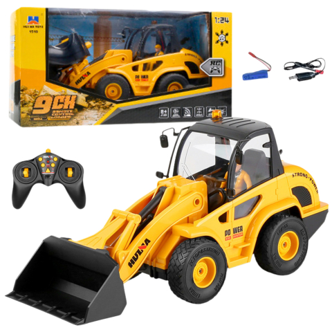 Jucarii cu telecomanda (RC) - Excavator cu telecomanda Huina Buldozer 1:24, 8 ani+