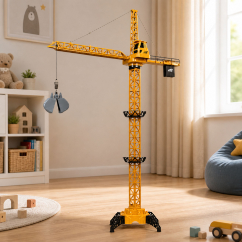 Excavator cu telecomanda macara de constructii 71 cm, 3 ani+ [3]