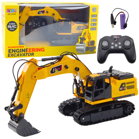 Jucarii cu telecomanda (RC) - Excavator cu telecomanda pe senile 9 canale 2.4G, 6 ani+