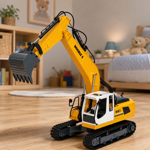 Excavator cu telecomanda pe senile cu lumini si sunete 1:16, 6 ani+ [2]