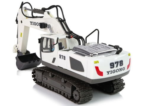 Excavator cu telecomanda roti tip senila cu sunete si lumini, 3 ani+ [2]
