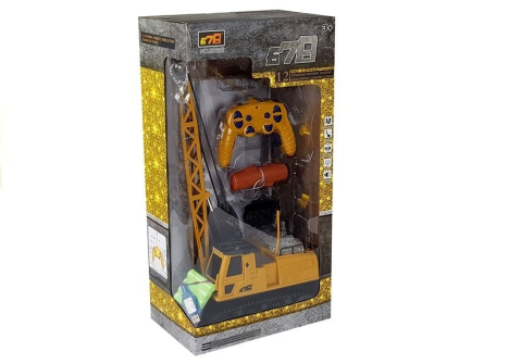 Excavator cu telecomanda si brat mobil cu lumini, 3 ani+ [5]
