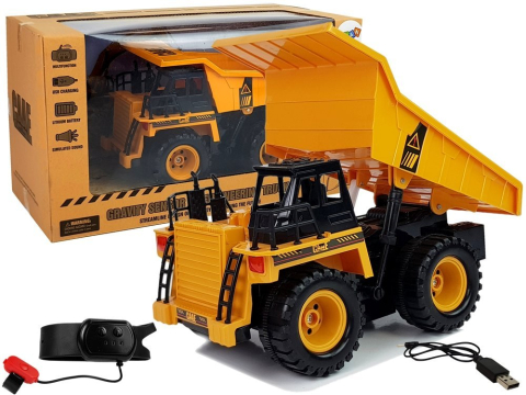 Jucarii cu telecomanda (RC) - Excavator cu telecomanda Tip Basculanta control prin gesturi 1:22, 5 ani+