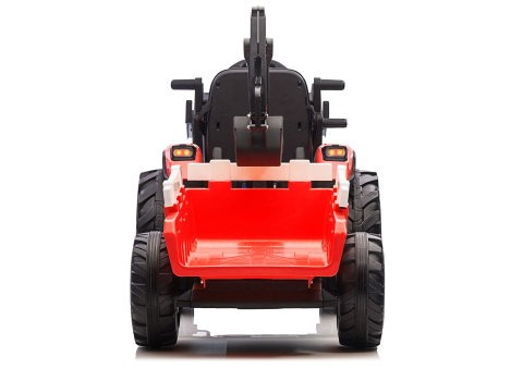 Excavator electric cu remorca SX2068 rosu pentru copii, 3 ani+ [6]