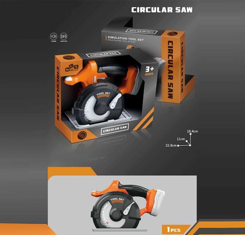 Fierastrau circular de jucarie HCS 778-91, disc rotativ, sunet, 3 ani+ [3]
