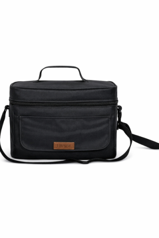 Geanta termos pentru bebelusi MollsBaby negru compartimentata [1]