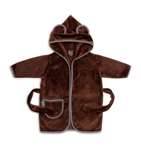 Halat de baie Soft Teddy Bear BROWN – cu gluga si urechi 1-2 ani [1]