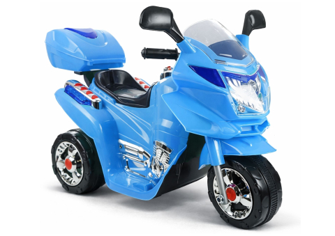 Vehicule electrice copii - Motocicletă Electrică pentru Copii HC8051 Albastru, Faruri și Panou Muzical