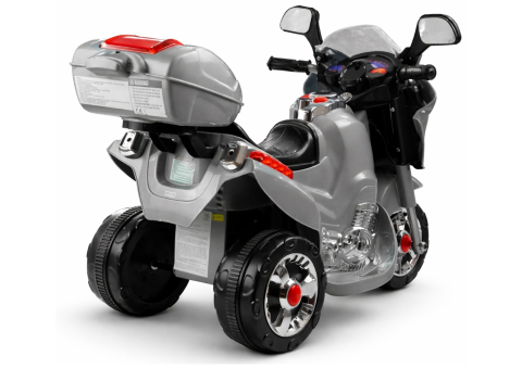 Motocicletă Electrică HC8051 Argintiu, Design Modern, Lumină și Sunete [2]