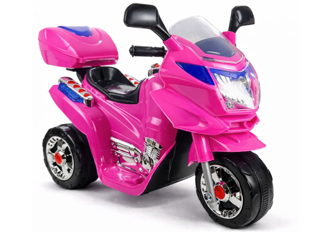 Vehicule electrice copii - Motocicletă Electrică pentru Copii HC8051 Roz, cu Faruri și Sunete