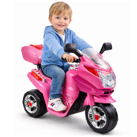 Motocicletă Electrică pentru Copii HC8051 Roz, cu Faruri și Sunete [6]