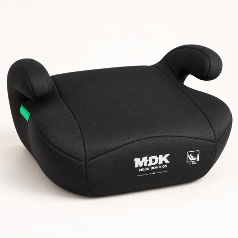 Înălțător auto copii 125–150 cm, ECE R129/04, centură în 3 puncte, șezut căptușit și cotiere, negru, 6 ani+ [7]