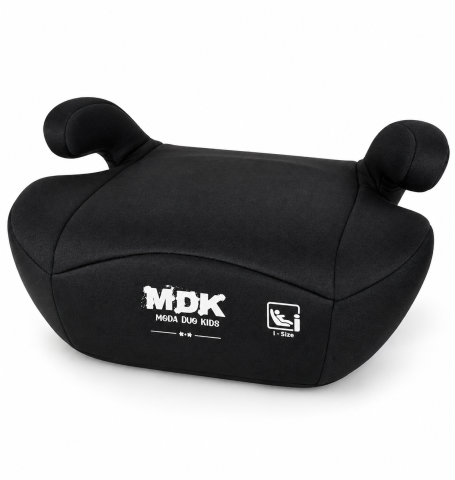 Înălțător auto copii MDK OG103A, ECE R129/04, 125-150 cm, 6-12 ani, 22-36 kg, centură 3 puncte, negru [1]