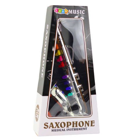 Instrument muzical pentru copii - saxofon argintiu [3]