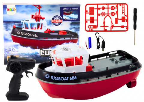 Vehicule si jucarii R/C - barca-telecomanda-rc-1-72-motor-35kmh-stabilizare-Bebelul