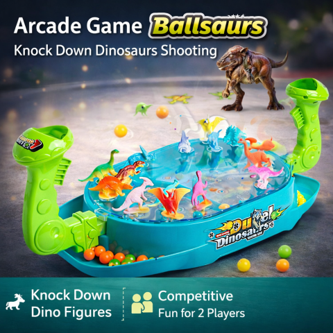 Jocuri de indemanare - Joc Arcade Ballsaurs – Doboara Dinozaurii