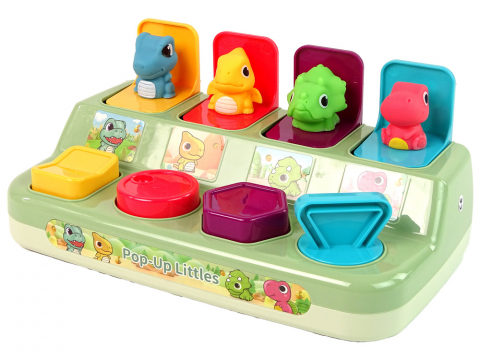 Jucărie de dexteritate pop-up pentru copii mici, cu dinozauri. [1]