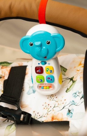 Jucarie educationala Telefon Elefant cu muzica [7]