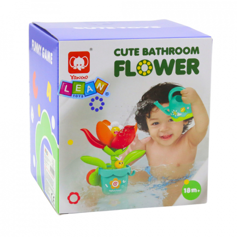 Jucarie interactiva de baie Floare cu stropitoare, petale care se deschid, 18 luni+ [4]