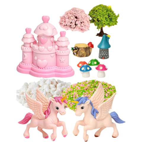 Kit creativ terariu cu unicorni, lampa de noapte cu control vocal DIY [1]