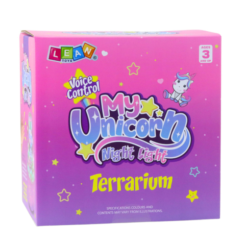 Kit creativ terariu cu unicorni, lampa de noapte cu control vocal DIY [3]