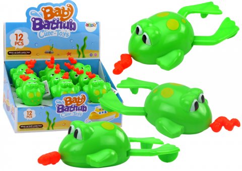 Jucarii Copii - broscuta-verde-plutitoare-mecanism-baie-Bebelul