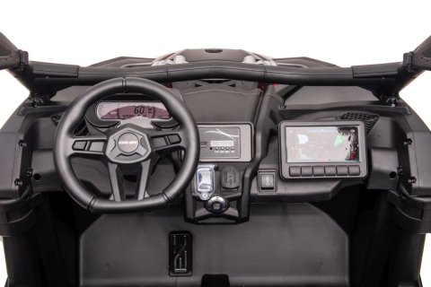 Buggy Electric Can-am RS DK-CA001 4x4, Baterie 2x24V, 4 Motoare 200W, Scaun Piele, Roti EVA, Negru, 3 ani+ [4]