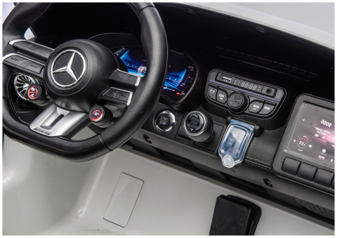 Masinuta Electrica Mercedes AMG cu Licenta DK-GT63 24V, cu telecomanda, Alba 3 ani+ [13]