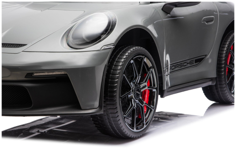 Masinuta Electrica Porsche GT3 24V, Gri, cu telecomanda, Roti EVA, Scaun Piele Ecologica, Lumini LED, MP3, USB, Bluetooth 3 ani+ [8]