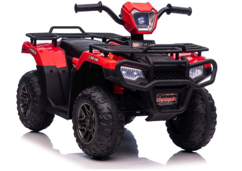 ATV & BUGGY electrice - Quad electric JC915 Rosu pentru copii, cu Audio MP3, Lumini LED, Roti Plastic, pana la 1 ora de distractie, 3 ani+