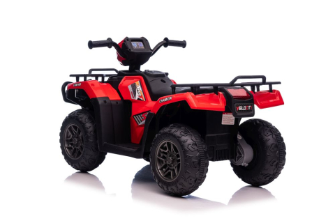 Quad electric JC915 Rosu pentru copii, cu Audio MP3, Lumini LED, Roti Plastic, pana la 1 ora de distractie, 3 ani+ [5]