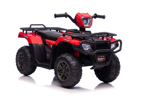 Quad electric JC915 Rosu pentru copii, cu Audio MP3, Lumini LED, Roti Plastic, pana la 1 ora de distractie, 3 ani+ [9]