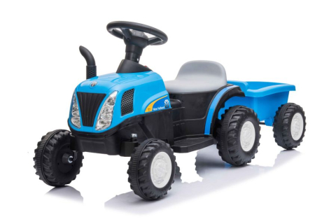 Tractor Electric cu Remorca A009 Albastru, 3 ani+ [2]