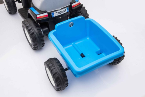 Tractor Electric cu Remorca A009 Albastru, 3 ani+ [17]
