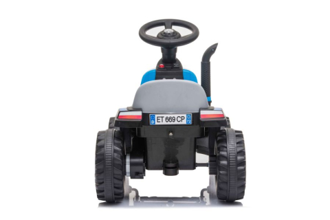 Tractor Electric cu Remorca A009 Albastru, 3 ani+ [18]
