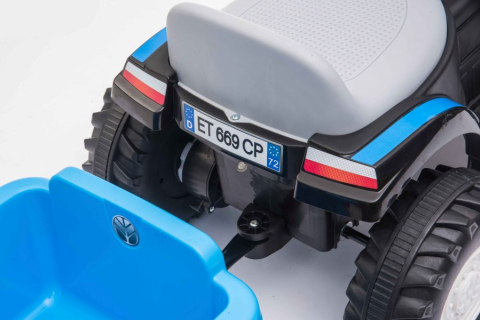 Tractor Electric cu Remorca A009 Albastru, 3 ani+ [14]