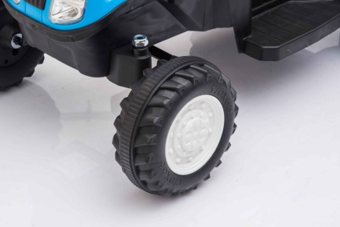Tractor Electric cu Remorca A009 Albastru, 3 ani+ [12]