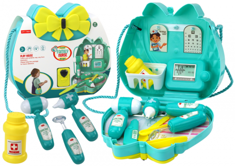 Jucarii Copii - set-doctorita-gentuta-turcoaz-snurulet-fete-Bebelul