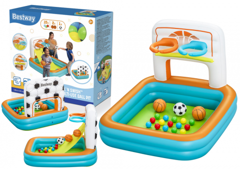 Jucarii Copii - Loc de joaca gonflabil cu mingi 120 x 107 x 84 cm Bestway 52728