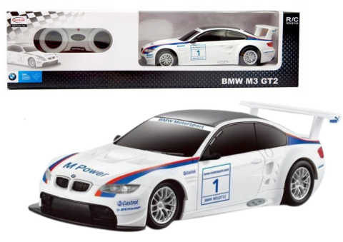 Jucarii cu telecomanda (RC) - Masina BMW M3 GT2 Alba 1:24