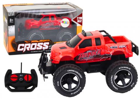 Masinute R/C - masina-rc-offroad-rosie-lumini-sunet