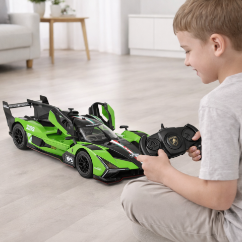 Masinute R/C - Masina cu Telecomanda R/C 1:14 Lamborghini SC63 RASTAR Verde