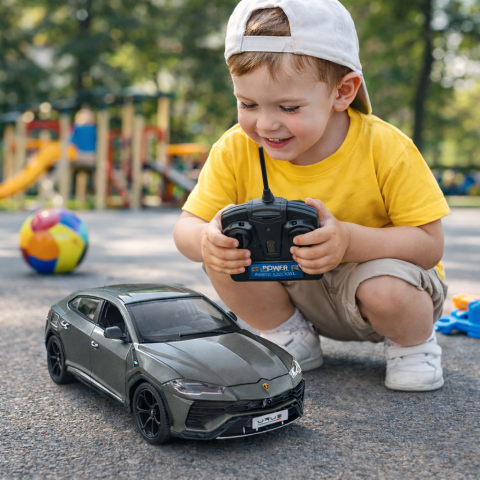 Jucarii cu telecomanda (RC) - Masina cu Telecomanda R/C 1:24 Lamborghini Urus Negru 2.4G cu Lumini