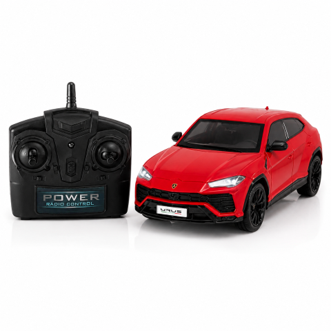 Masinute R/C - Masina cu Telecomanda R/C 1:24 Lamborghini Urus Rosu 2.4G cu Lumini