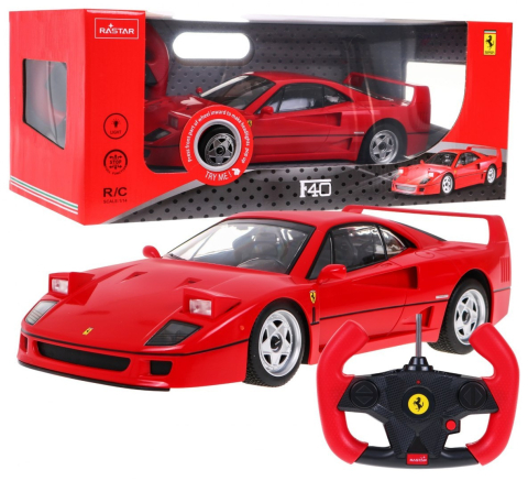 Masinute R/C - Masina cu Telecomanda R/C Ferrari F40 1:14 RASTAR Red