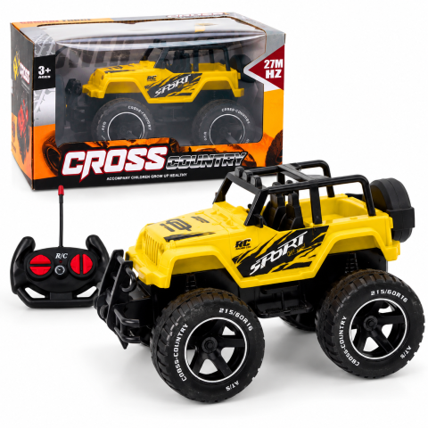 Masinute R/C - Masinuta cu telecomanda Off-Road RC 1:18, Galben, 3 ani+