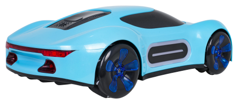 Masina cu Telecomanda si Ceas, Functie Fum, Drift si Lumini, Albastra [3]