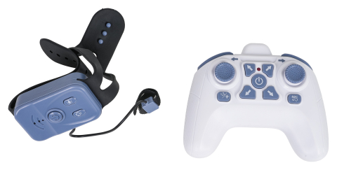 Masina cu Telecomanda si Ceas, Functie Fum, Drift si Lumini, Albastra [6]