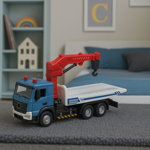 Masina de Tractare cu Brat Mobil Cabina Metalica Lumini si Sunete [2]